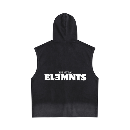 ESSNTIAL ELEMNTS Unisex 240G Vintage Washed Hooded Tank