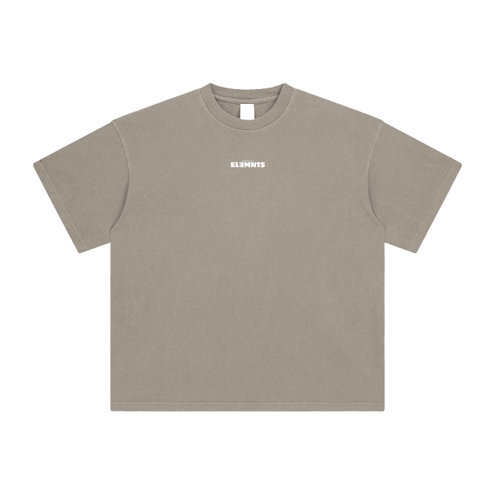 ESSNTIAL ELEMNTS Unisex DS Vintage Stone Wash Tee