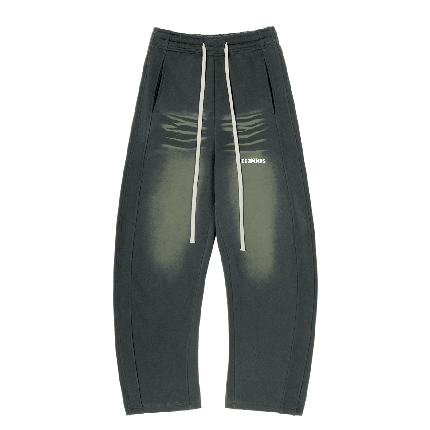 ESSNTIAL ELEMNTS Unisex Faded Curved Blade Sweatpants