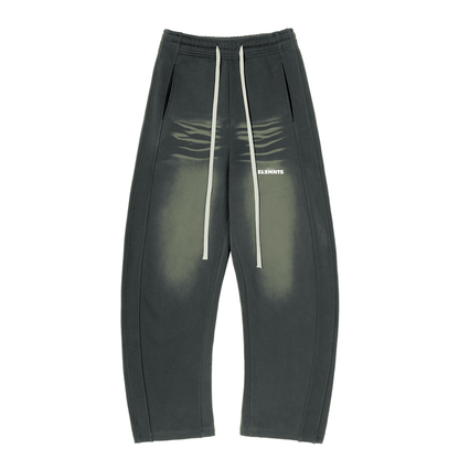ESSNTIAL ELEMNTS Unisex Faded Curved Blade Sweatpants