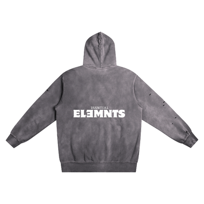 ESSNTIAL ELEMNTS Unisex 400G Faded Wash Hoodie
