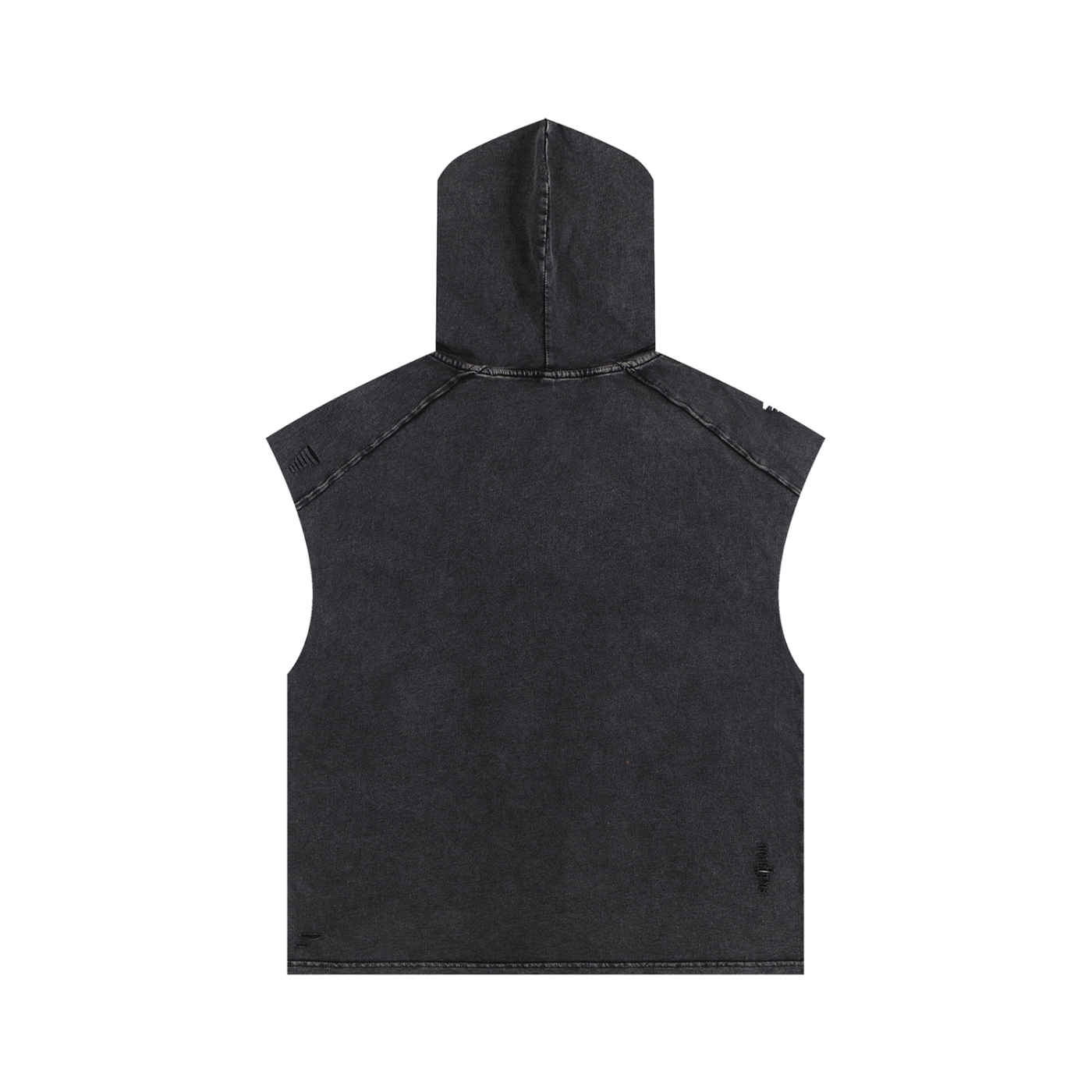 ESSNTIAL ELEMNTS Unisex 240G Snow Washed Boxy Hooded Tank Top