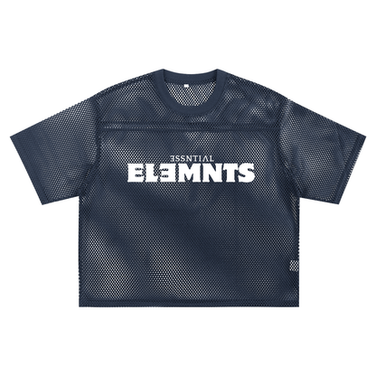 ESSNTIAL ELEMNTS Unisex 260G C-Thru Boxy Net Tee
