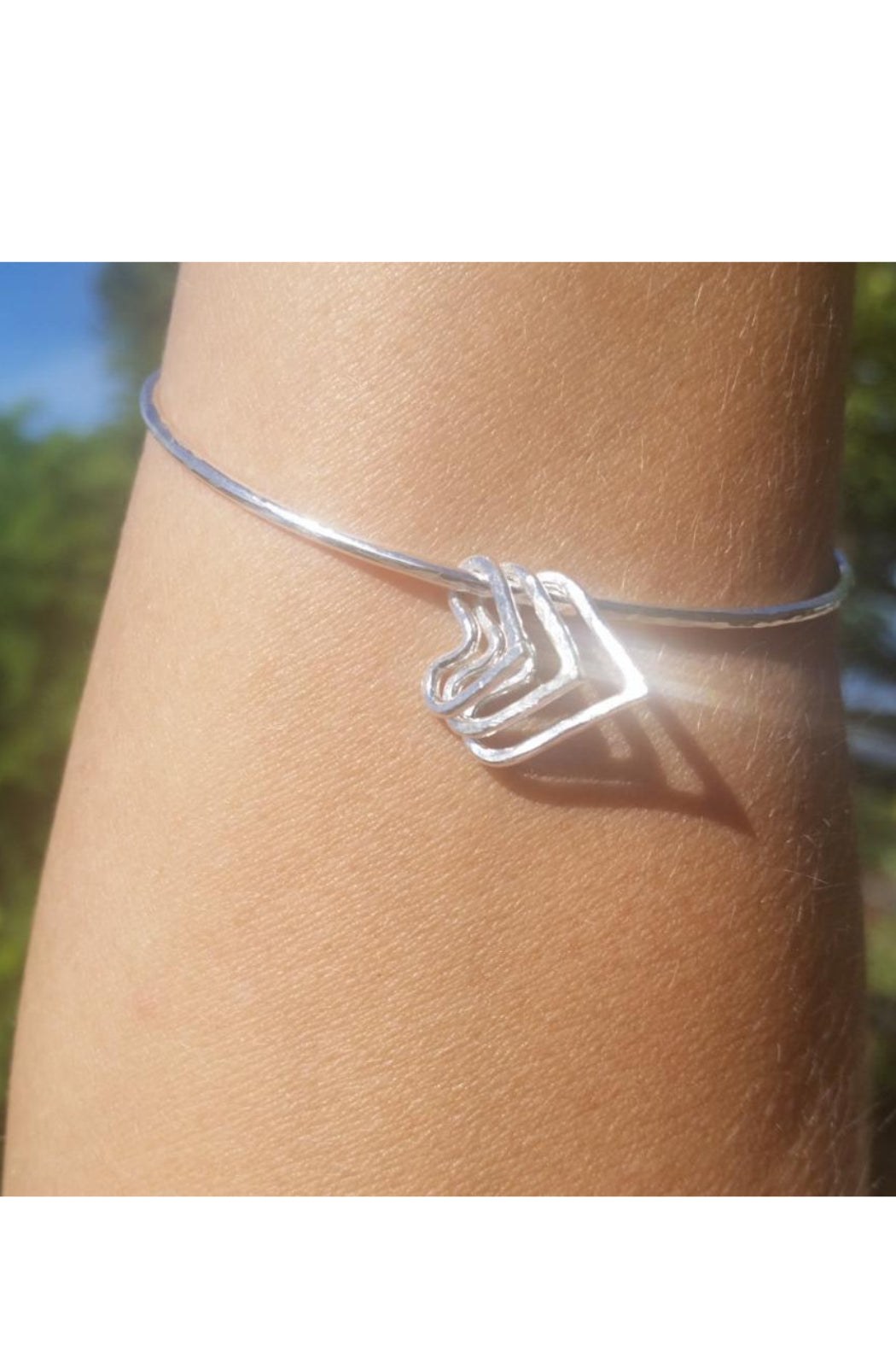 3 Heart Bangle