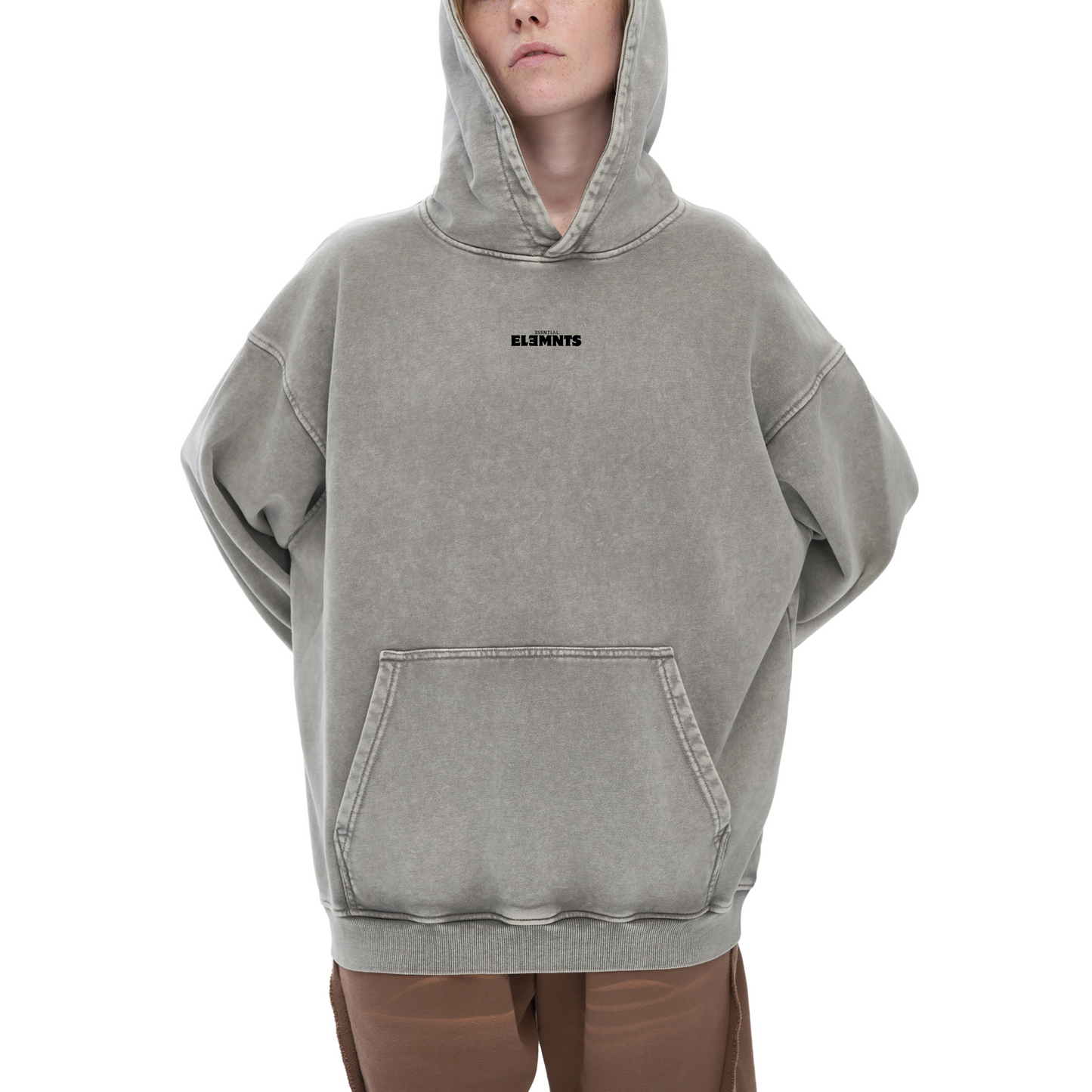 ESSNTIAL ELEMNTS Unisex 420G OS Acid Wash Hoodie