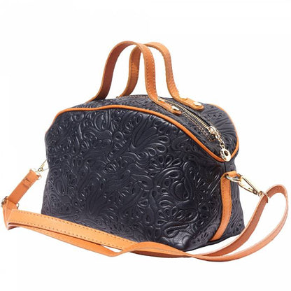 Tutti Designer Leather Makeup Bag ~ Black