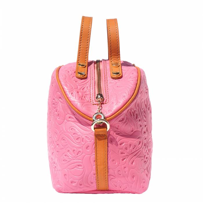 Tutti Designer Leather Makeup Bag ~ Pink