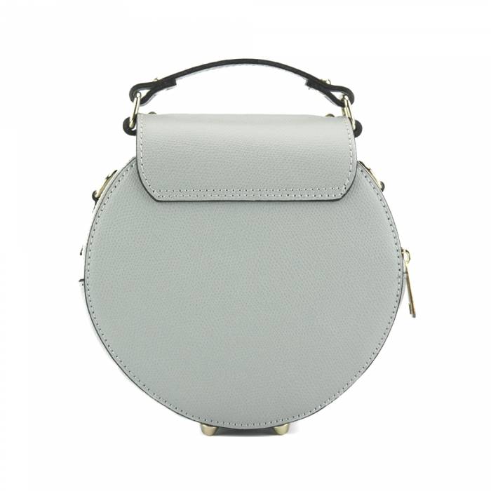 LAYLA Leather Handbag Grey