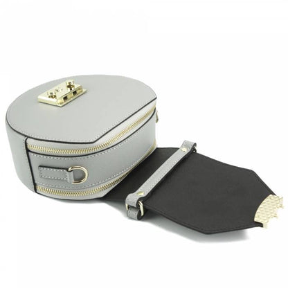 LAYLA Leather Handbag Grey