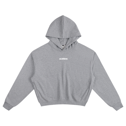 ESSNTIAL ELEMNTS Unisex 400G Solid Color Boxy Hoodie