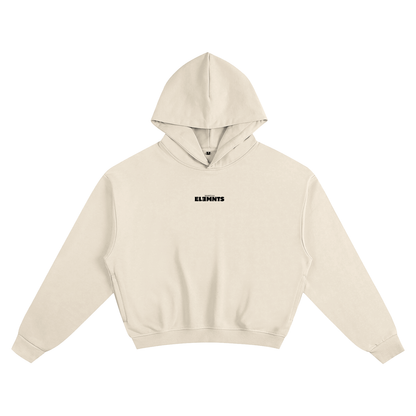 ESSNTIAL ELEMNTS Unisex 400G Solid Color Boxy Hoodie