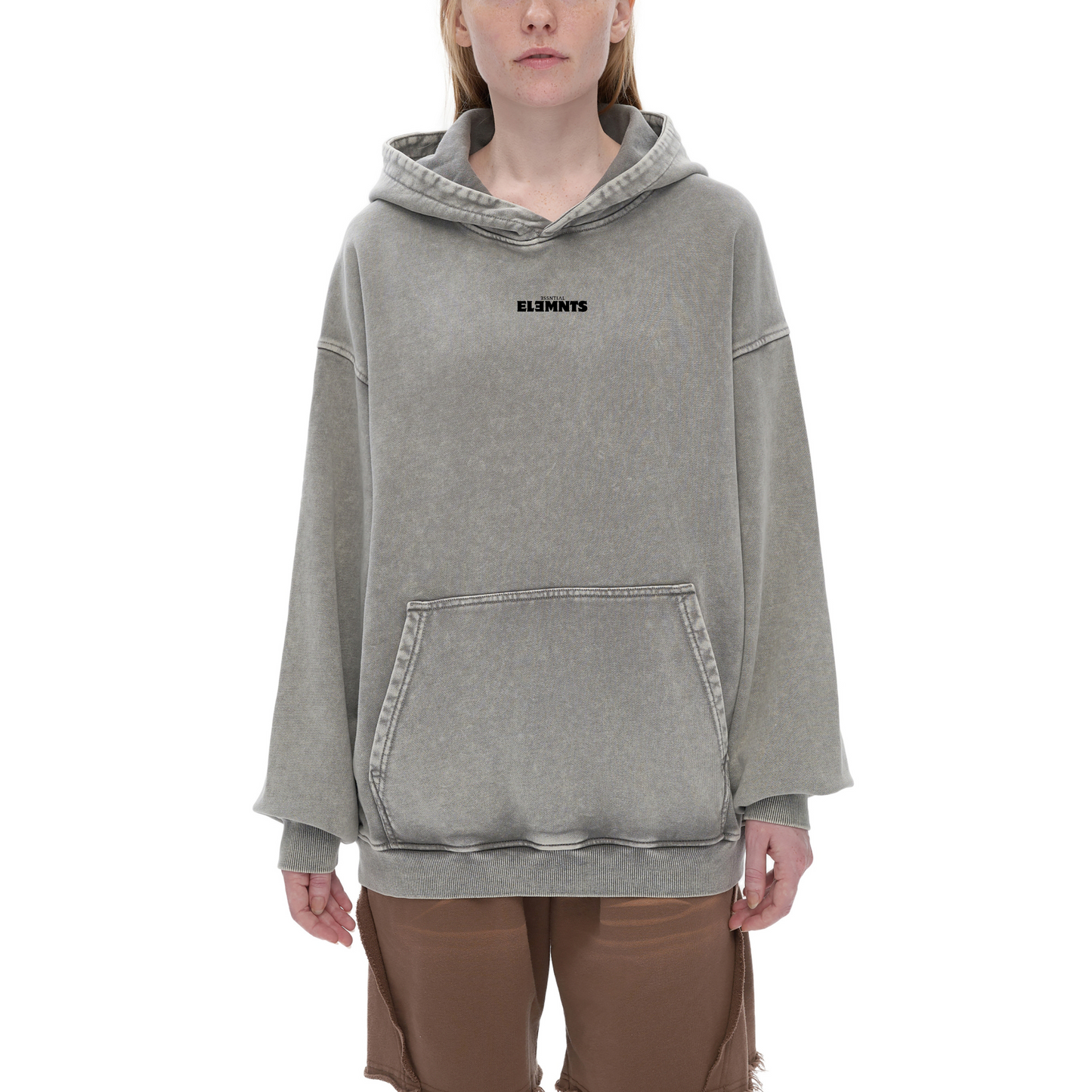 ESSNTIAL ELEMNTS Unisex 420G OS Acid Wash Hoodie