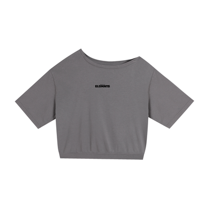 ESSNTIAL ELEMNTS Women's Asymmetric Shoulder OS Tee