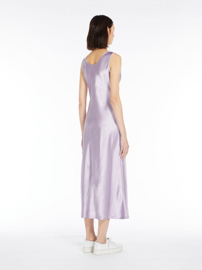 Max Mara 3Capua Flowing Fabric Dress in Lilac