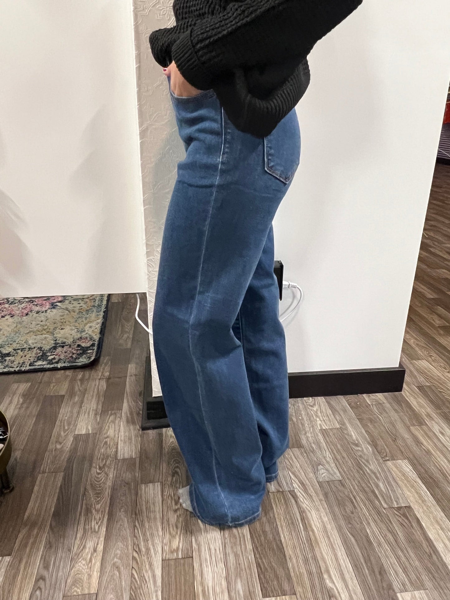 Women's Judy Blue High Waist Vintage Wide Leg Medium Wash