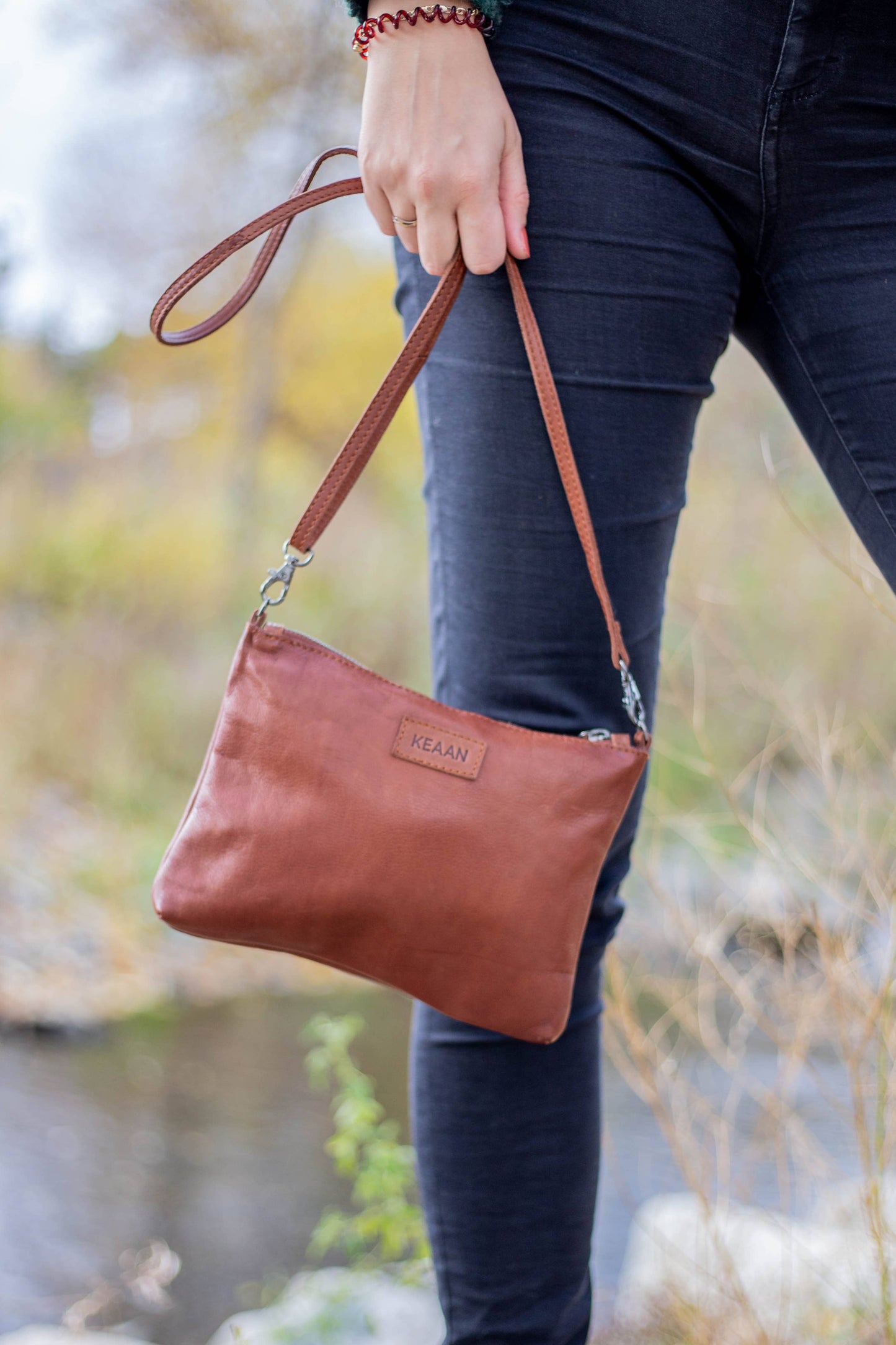 [MIA] SMALL CROSSBODY & CLUTCH | SUPER SOFT NAPPA LEATHER: TAN