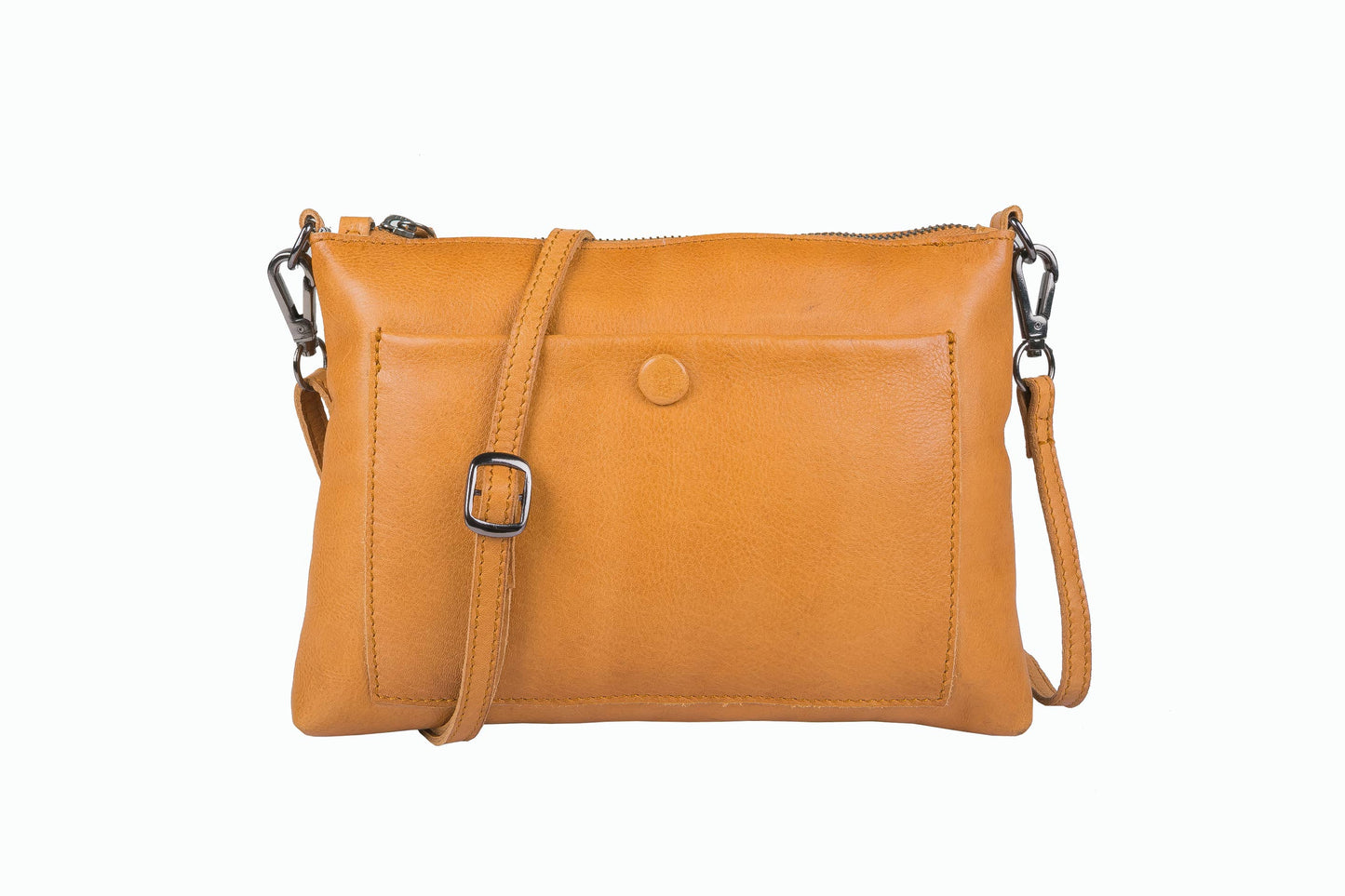 [MIA] SMALL CROSSBODY & CLUTCH | SUPER SOFT NAPPA LEATHER: TAN