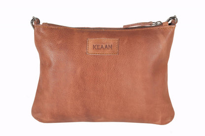 [MIA] SMALL CROSSBODY & CLUTCH | SUPER SOFT NAPPA LEATHER: TAN