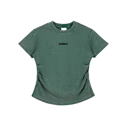 ESSNTIAL ELEMNTS Women's 280G VT Wash Bodycon Tee