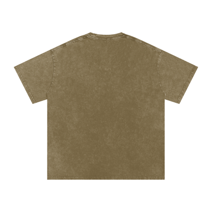 ESSNTIAL ELEMNTS Unisex 250G Acid Wash Oversize Tee
