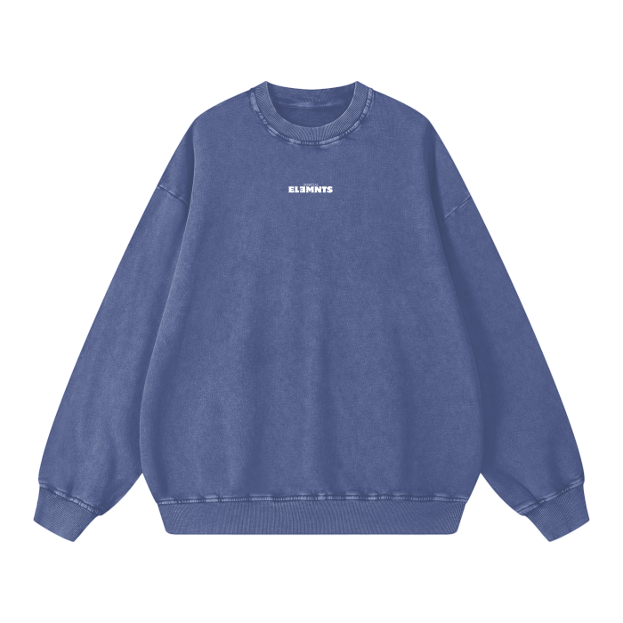 ESSNTIAL ELEMNTS Unisex 360G Acid Wash Sweatshirt