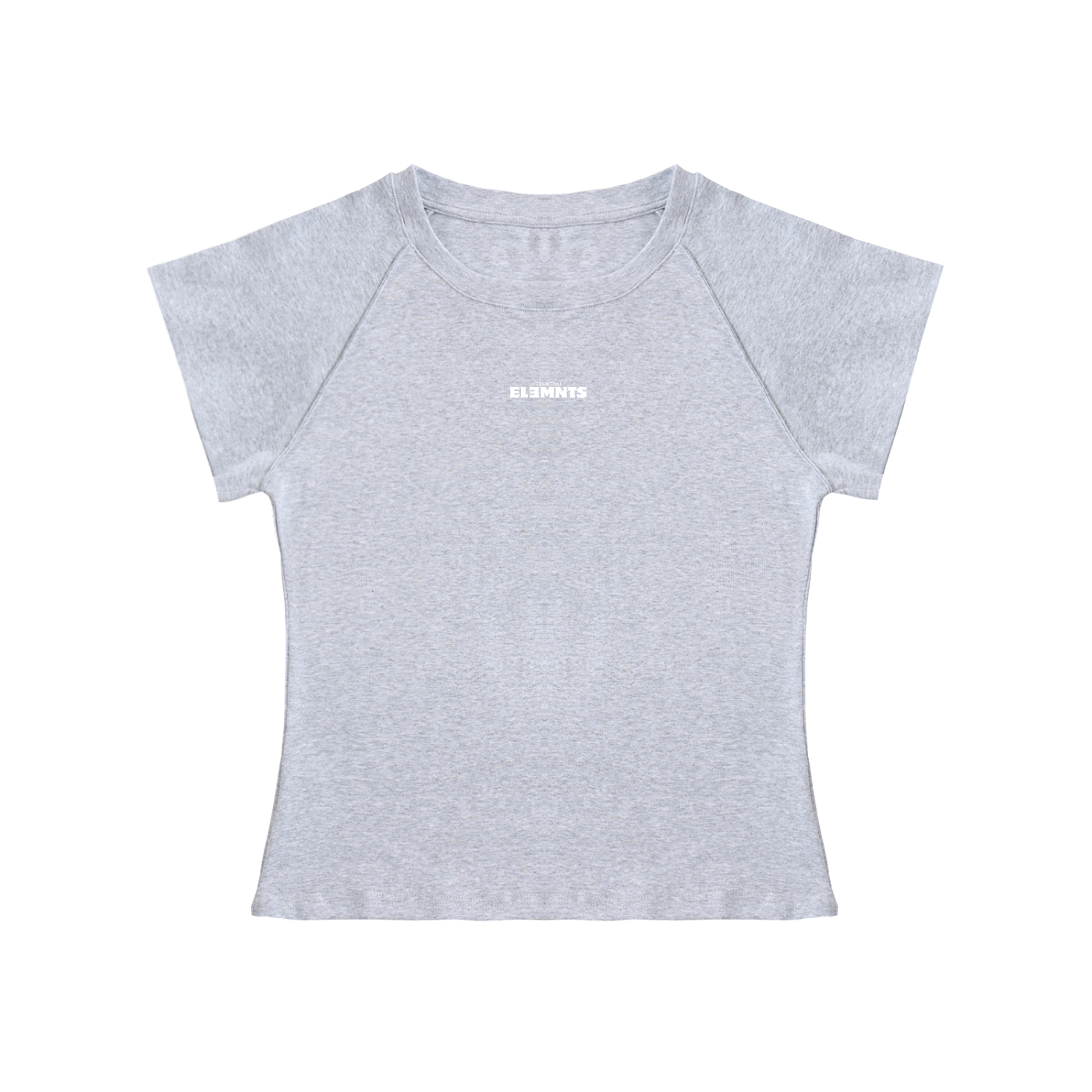 ESSNTIAL ELEMNTS Women's 210G Solid Color Raglan Sleeve Crop Top