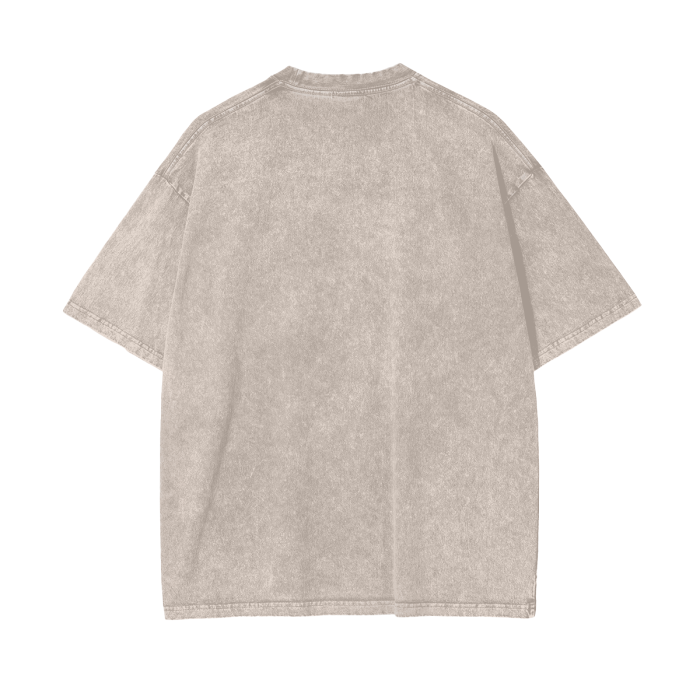 ESSNTIAL ELEMNTS Unisex 250G Acid Wash Oversize Tee