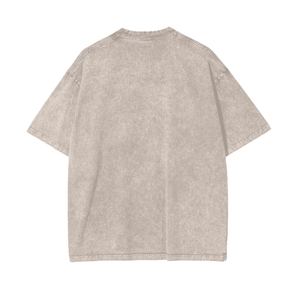 ESSNTIAL ELEMNTS Unisex 250G Acid Wash Oversize Tee