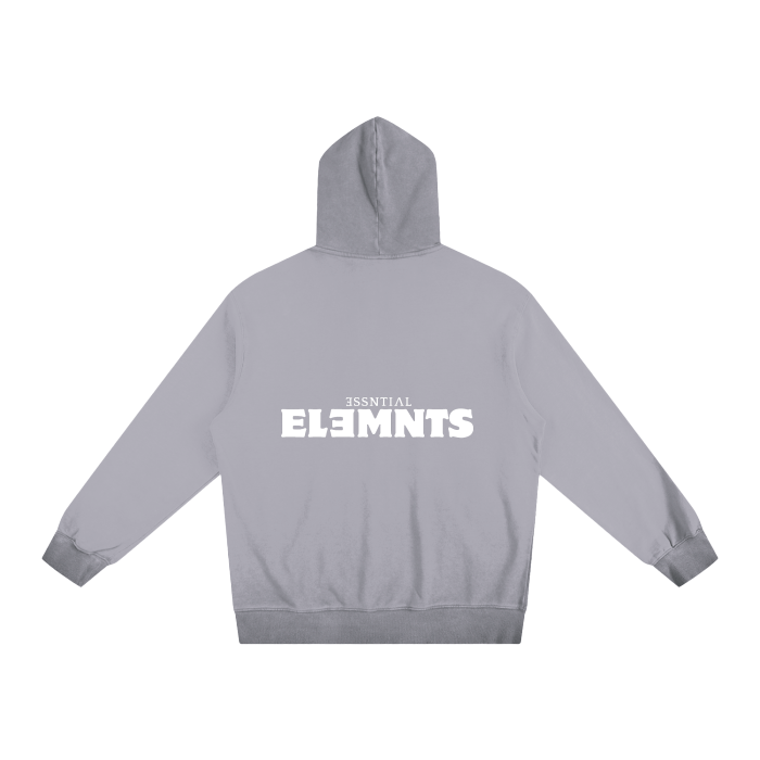 ESSNTIAL ELEMNTS Unisex 400G Ombre Stone Washed Hoodie
