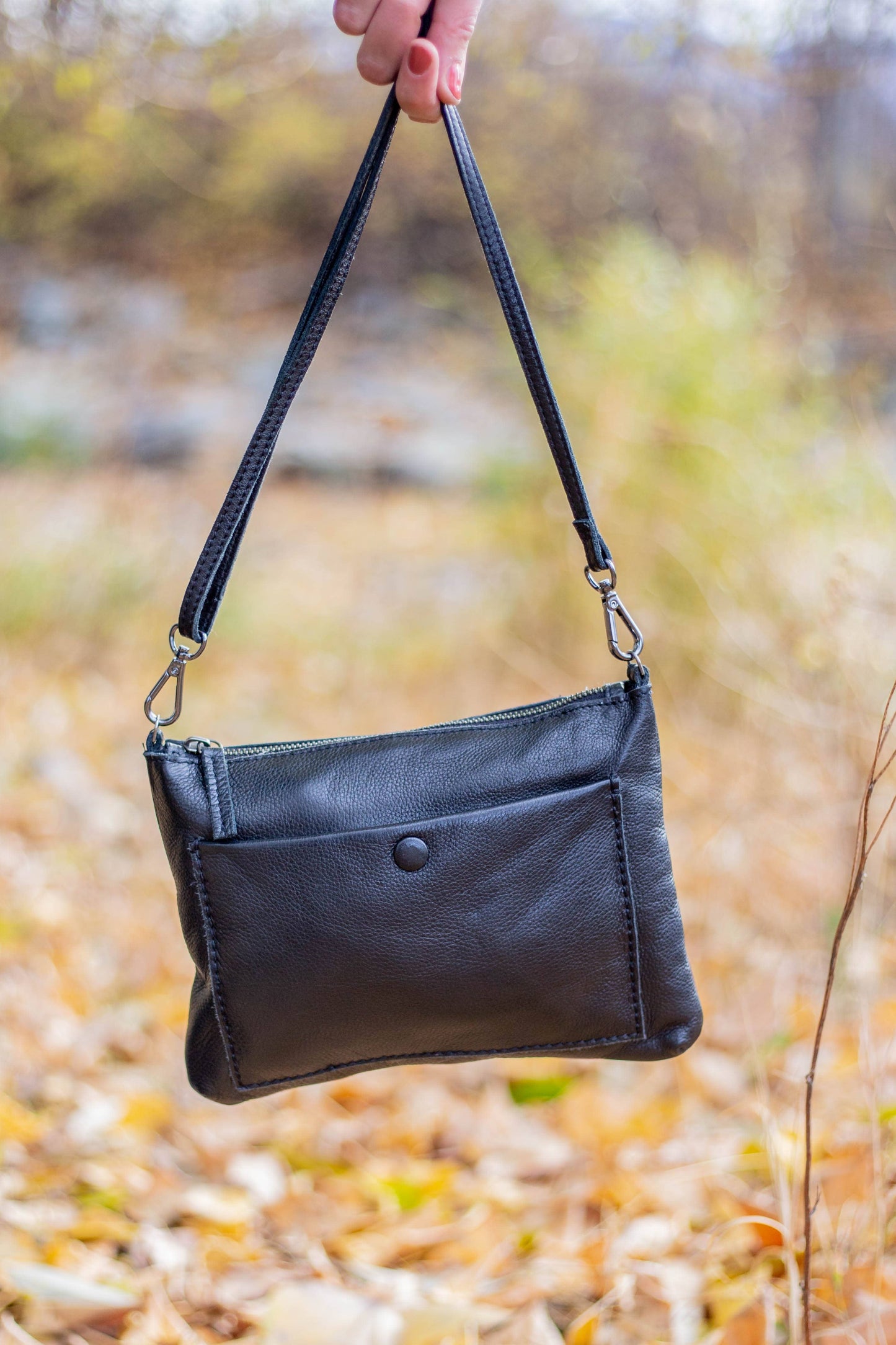 [MIA] SMALL CROSSBODY & CLUTCH | SUPER SOFT NAPPA LEATHER: TAN