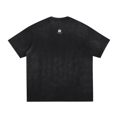ESSNTIAL ELEMNTS Unisex 260G Vintage Wash Handfrayed Tee