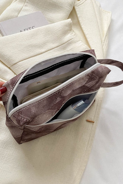 Heathered PU Leather Wristlet