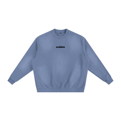 ESSNTIAL ELEMNTS Unisex 375G Faded Wash Fleece SS