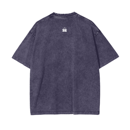 ESSNTIAL ELEMNTS Acid Wash Unisex Oversize Tee