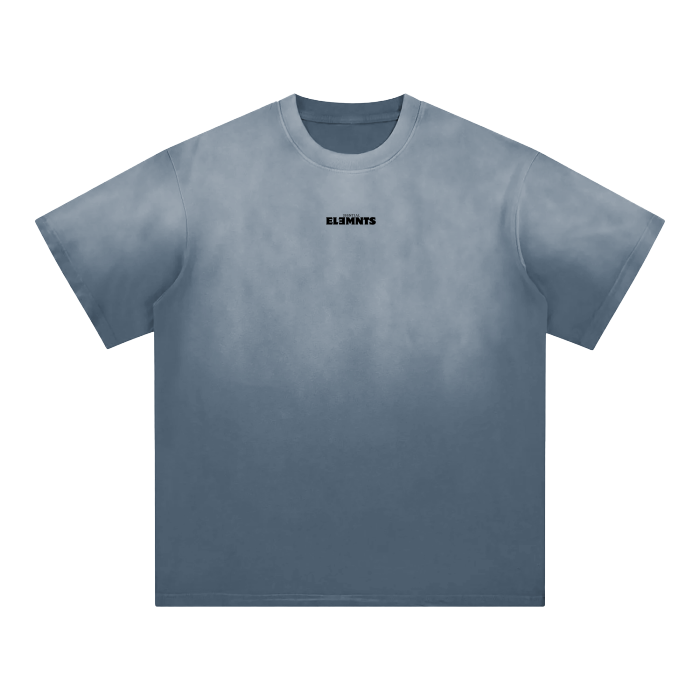 ESSNTIAL ELEMNTS Unisex Classic Wash Fade Gradient Tee