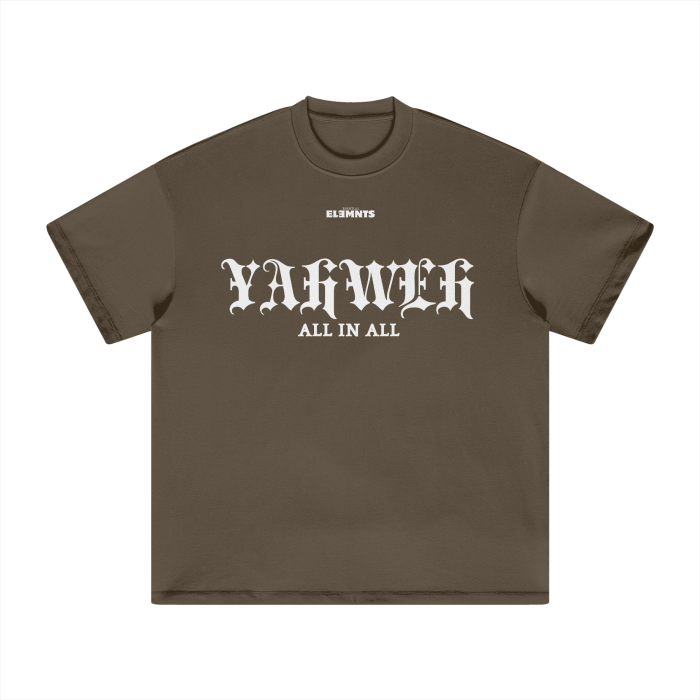 ESSNTIAL ELEMNTS Unisex Earth Tone Loose Fit Tee