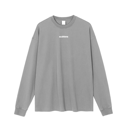 ESSNTIAL ELEMNTS Unisex 280G Enzyme Washed LS Tee