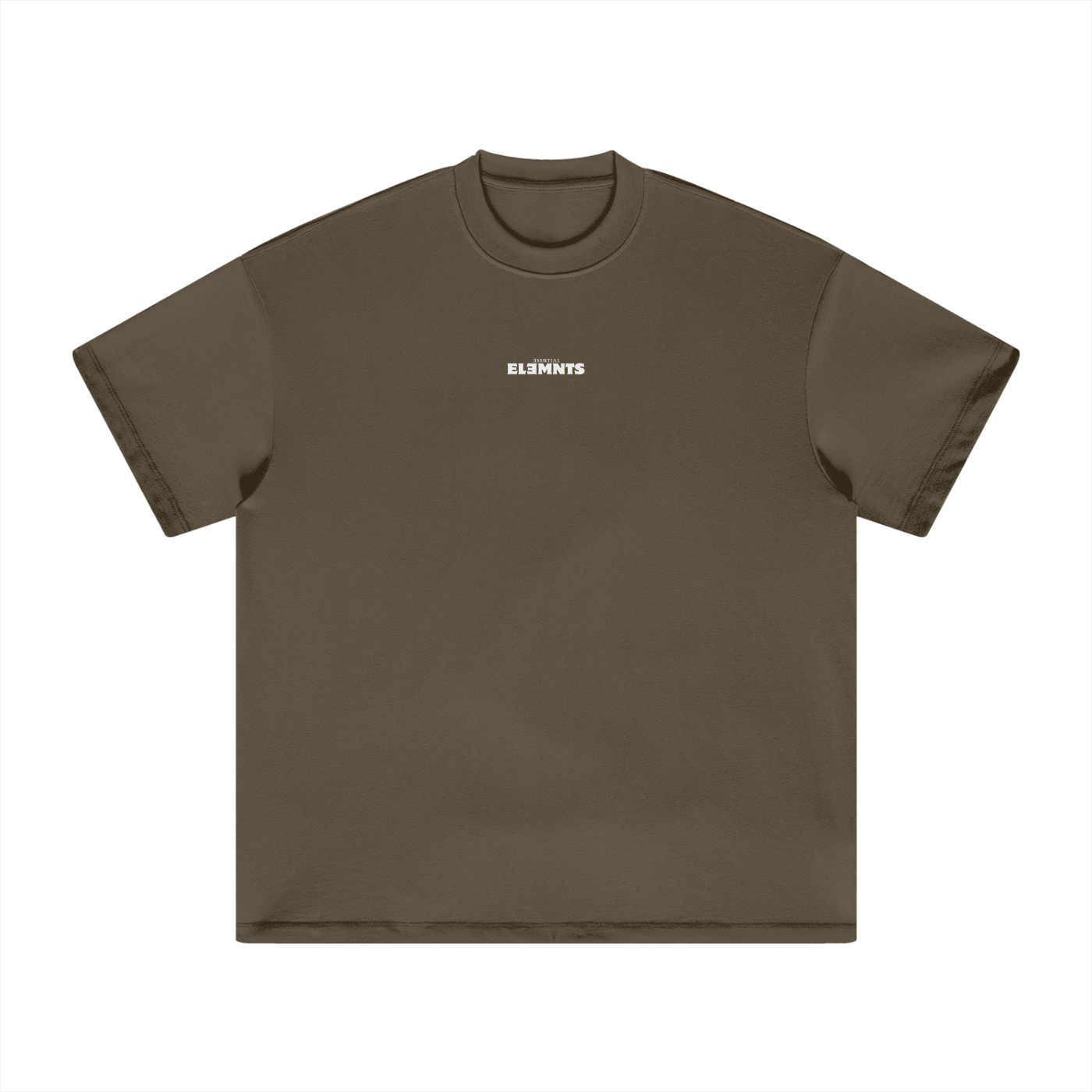 ESSNTIAL ELEMNTS Unisex HW Earth Tone Loose Tee