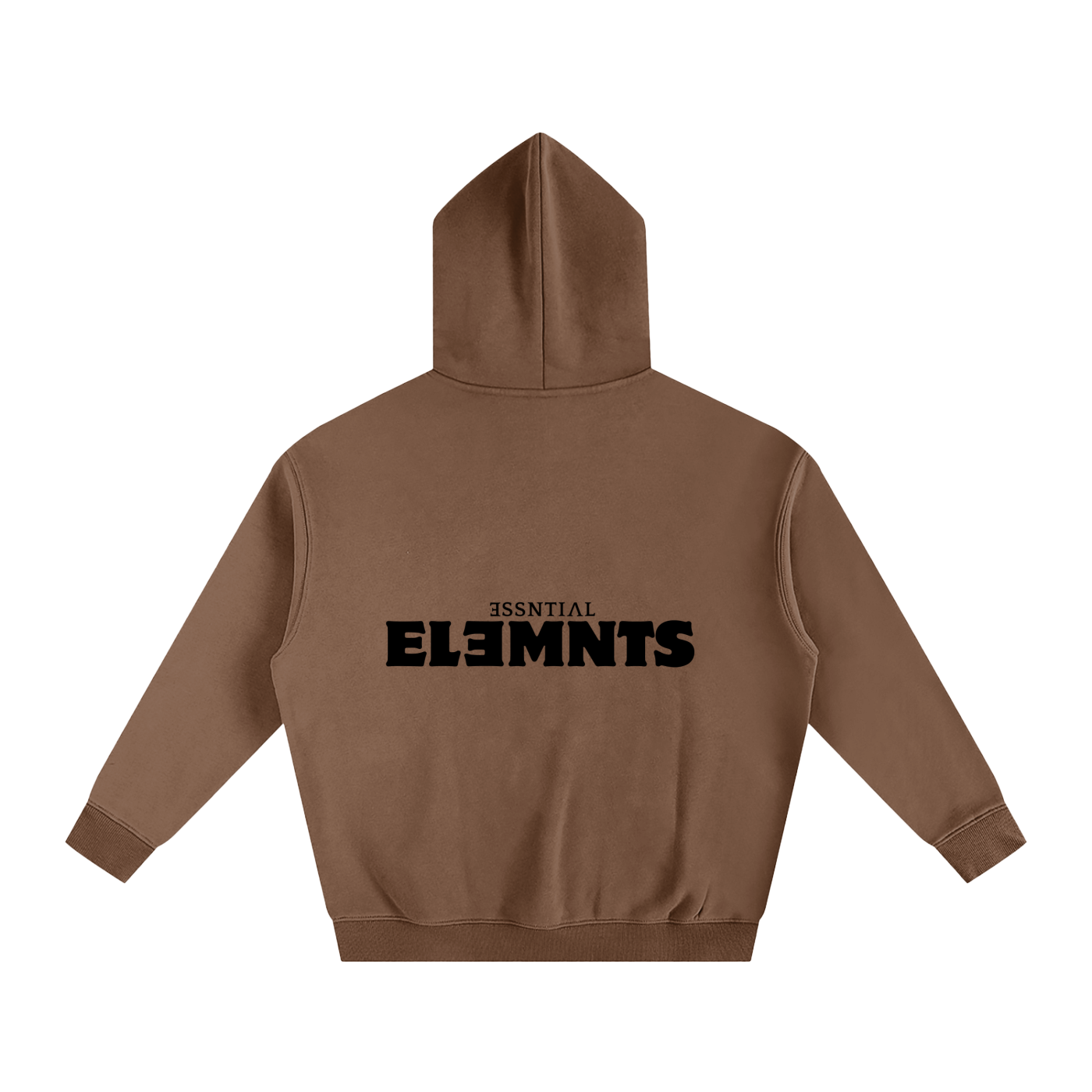 ESSNTIAL ELEMNTS Unisex 350G OS Solid Color Fleeced Hoodie
