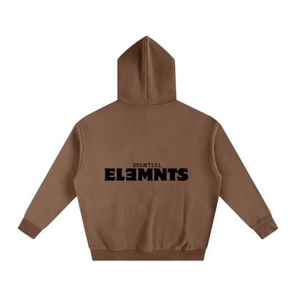 ESSNTIAL ELEMNTS Unisex 350G OS Solid Color Fleeced Hoodie