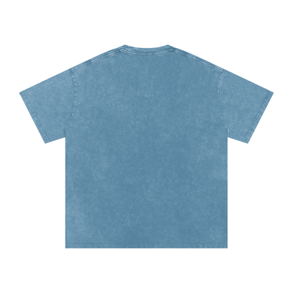 ESSNTIAL ELEMNTS Unisex 250G Acid Wash Oversize Tee