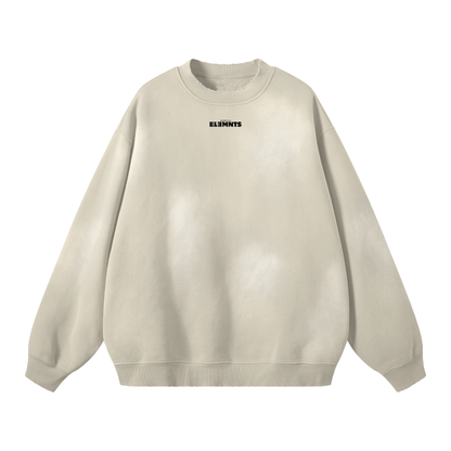 ESSNTIAL ELEMNTS Unisex 375G Faded Wash Fleece SS