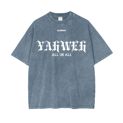 ESSNTIAL ELEMNTS Acid Wash Unisex Oversize Tee