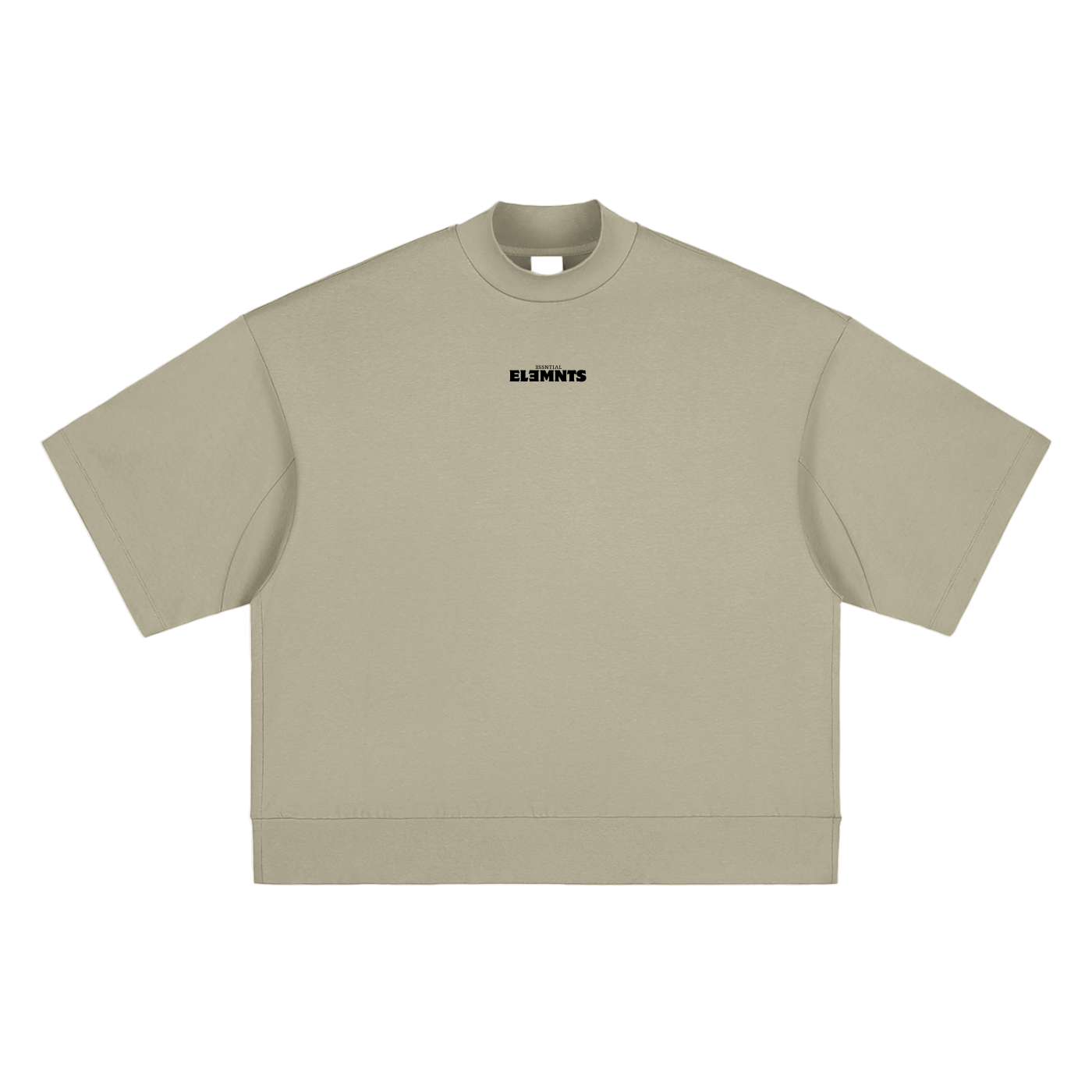 ESSNTIAL ELEMNTS Unisex 305G HW OS Mock Neck Tee