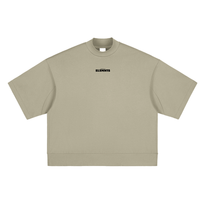ESSNTIAL ELEMNTS Unisex 305G HW OS Mock Neck Tee