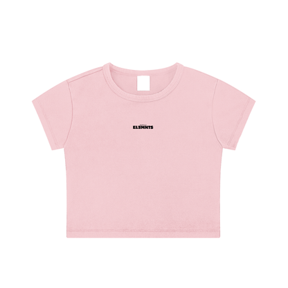 ESSNTIAL ELEMNTS Women's 235G Snow Washed Crop Top Tee