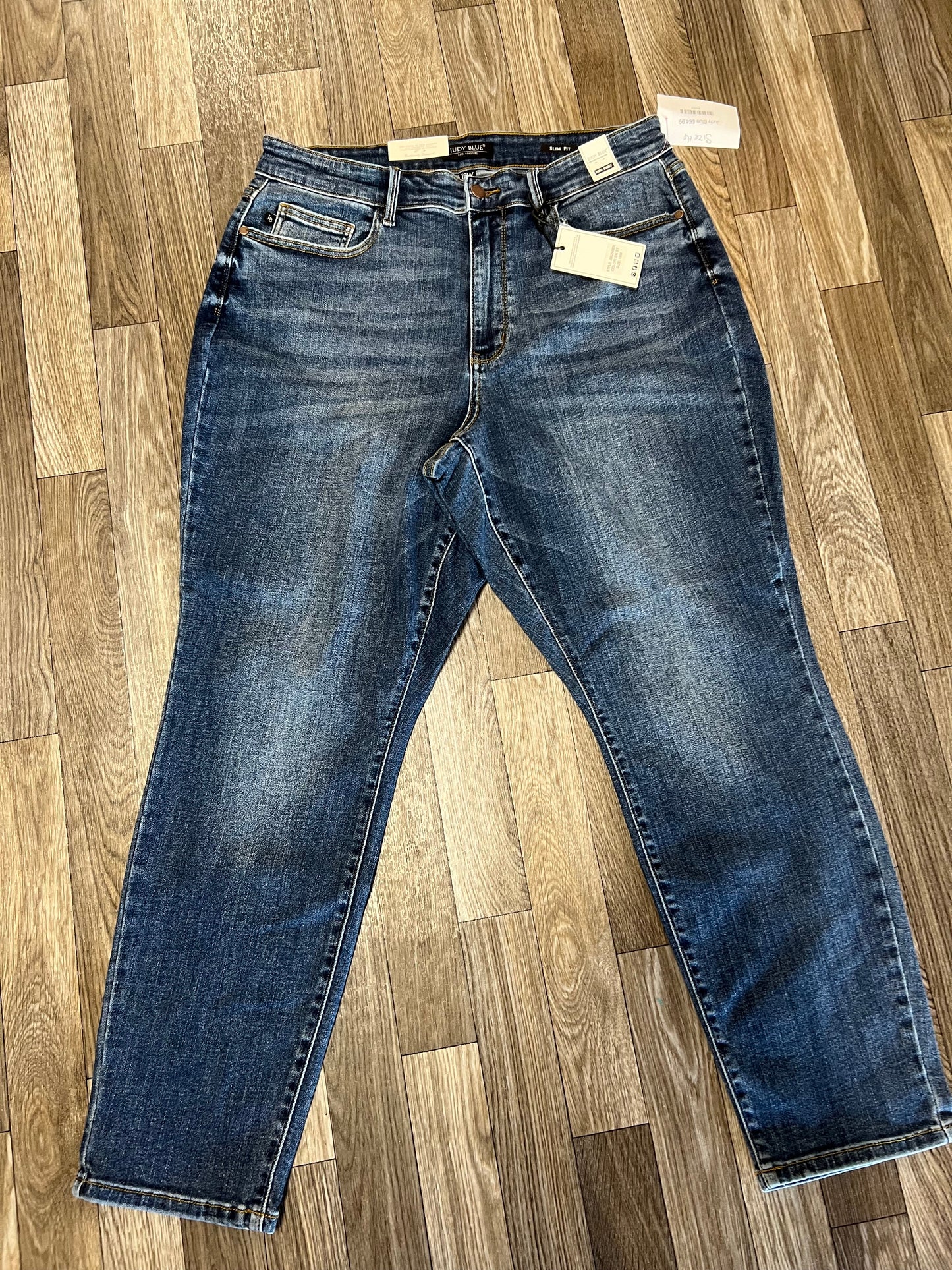 Judy Blue High Waist Slim Fit Dark Wash Denim Jeans