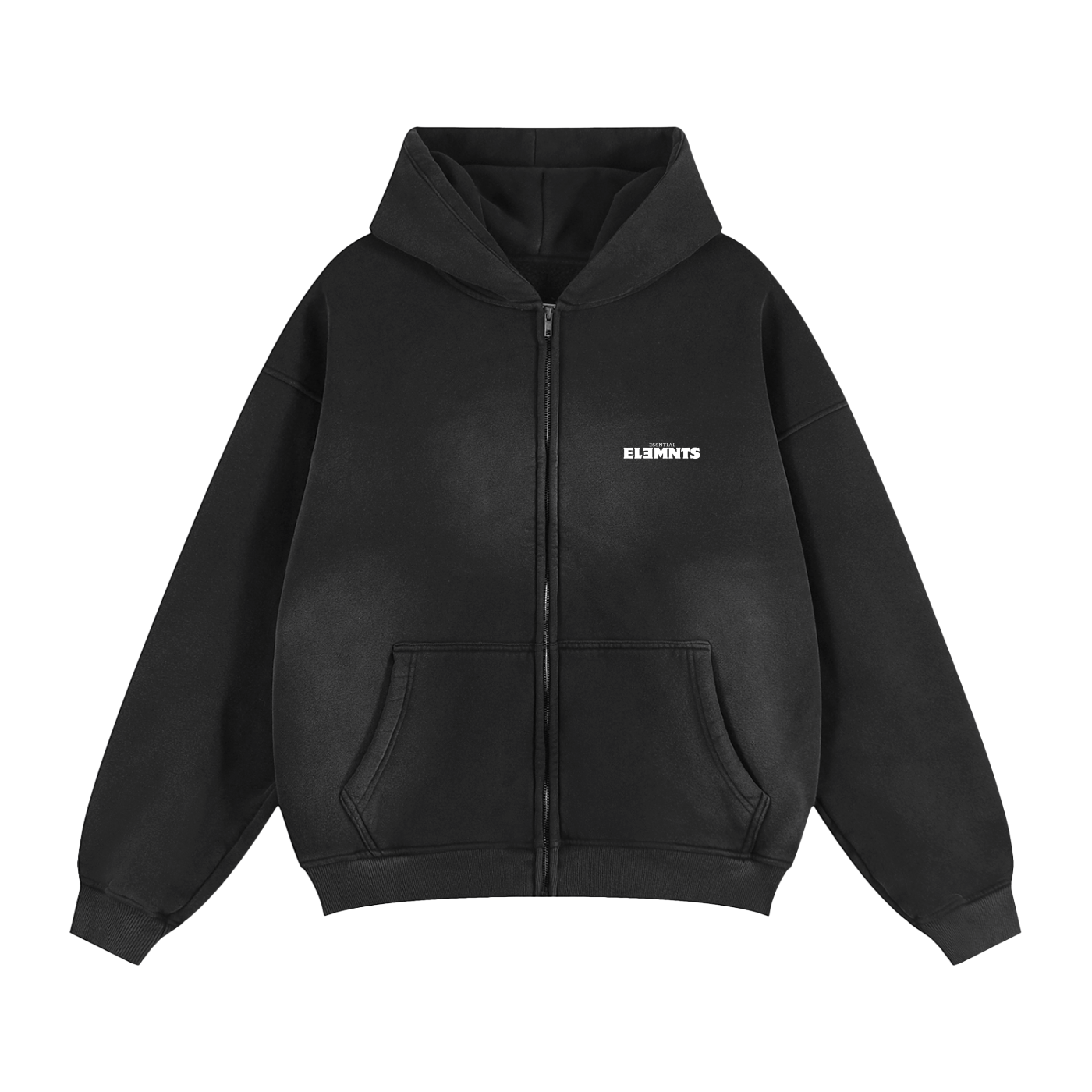 ESSNTIAL ELEMNTS Unisex 355G Faded Boxy Hoodie