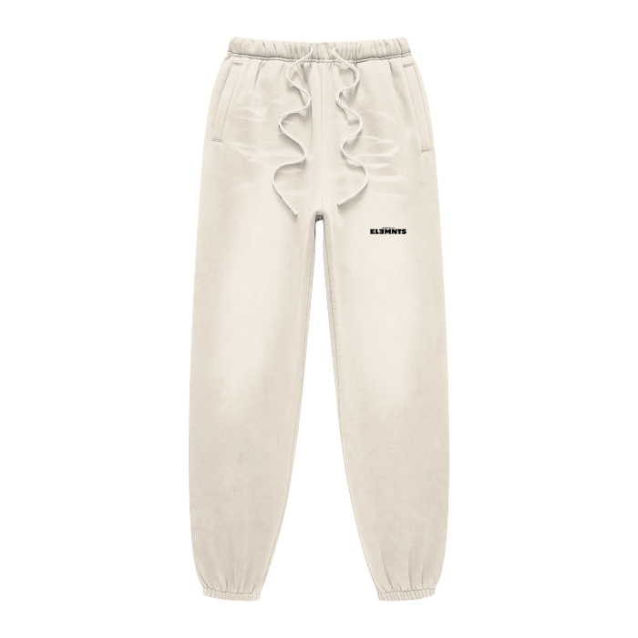 ESSNTIAL ELEMNTS Unisex 375G Faded Wash Fleece Joggers