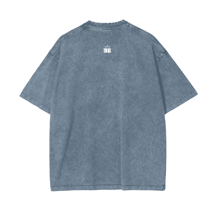 ESSNTIAL ELEMNTS Acid Wash Unisex Oversize Tee